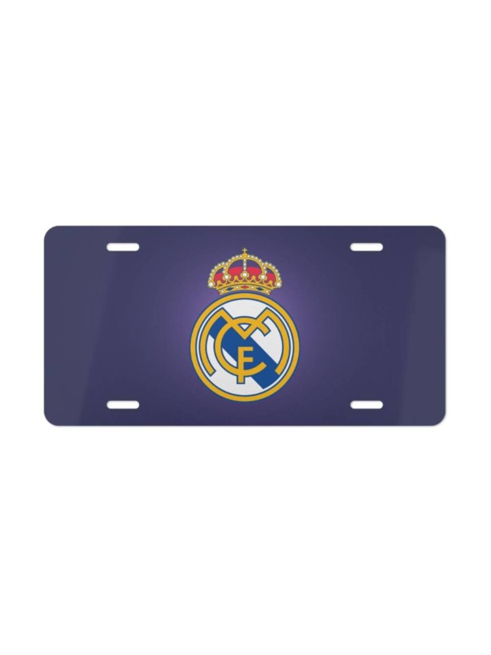 Real Madrid, License Plate New Car Tag Metal Aluminum - USA
